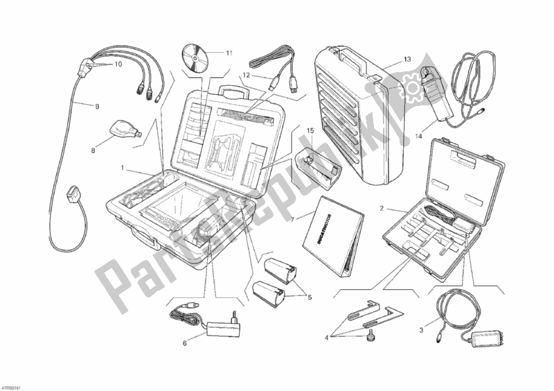 Toutes les pièces pour le Vérifier L'instrument Dds du Ducati Superbike 848 USA 2010 Toutes les pièces pour le Vérifier L'instrument Dds du Ducati Superbike 848 USA 2010